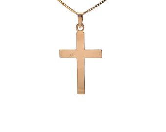 14k Yellow Gold Cross Pendant