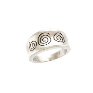 Vintage Three Spirals Sterling Silver Ring by Carolyn Pollack, Relios Inc.
