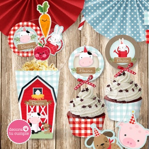 Printable Kit Farm Animals Barnyard Party Birthday - Etsy