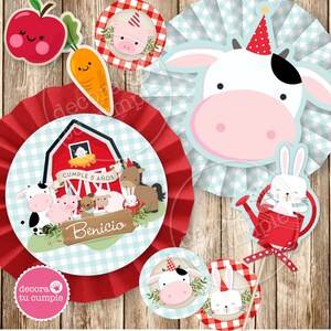 Printable Kit Farm Animals Barnyard Party Birthday - Etsy