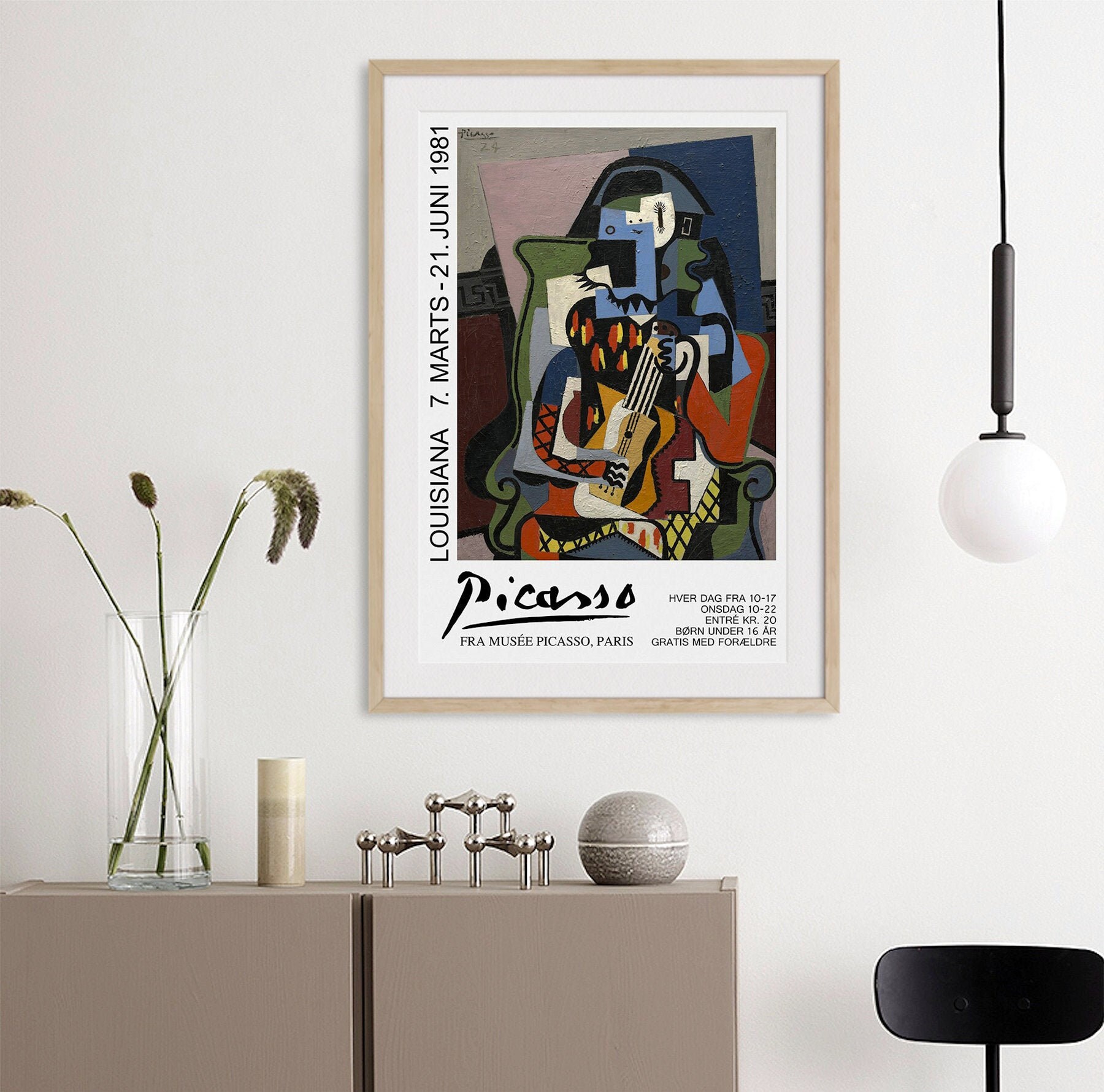 forkorte Aggressiv Pasture Pablo Picasso Art Exhibition Poster Abstract Art Cubism - Etsy