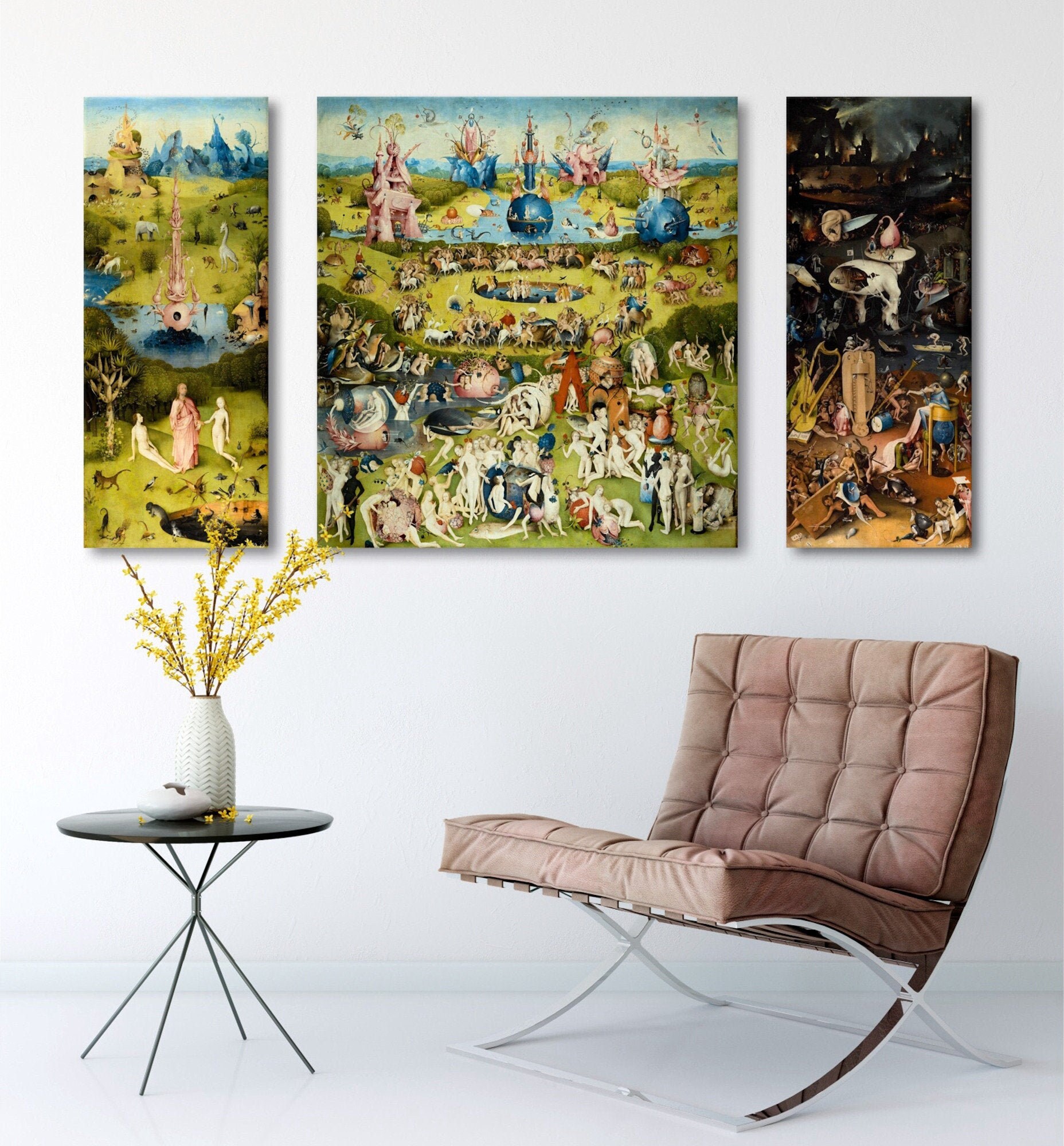 The Garden Of Earthly Delights Hieronymus Bosch Triptych The Garden Of Earthly Delights, Garden Of Earthly Delights Triptych Print