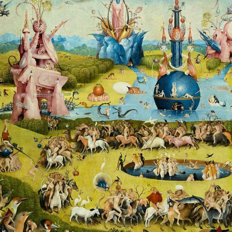 The Garden of Earthly Delights Hieronymus Bosch Triptych - Etsy