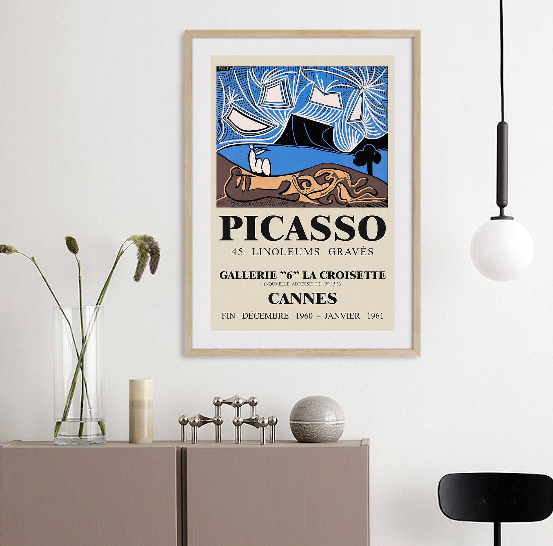 Vintage Picasso Art Exhibition Poster Abstract Art Cubism Etsy UK