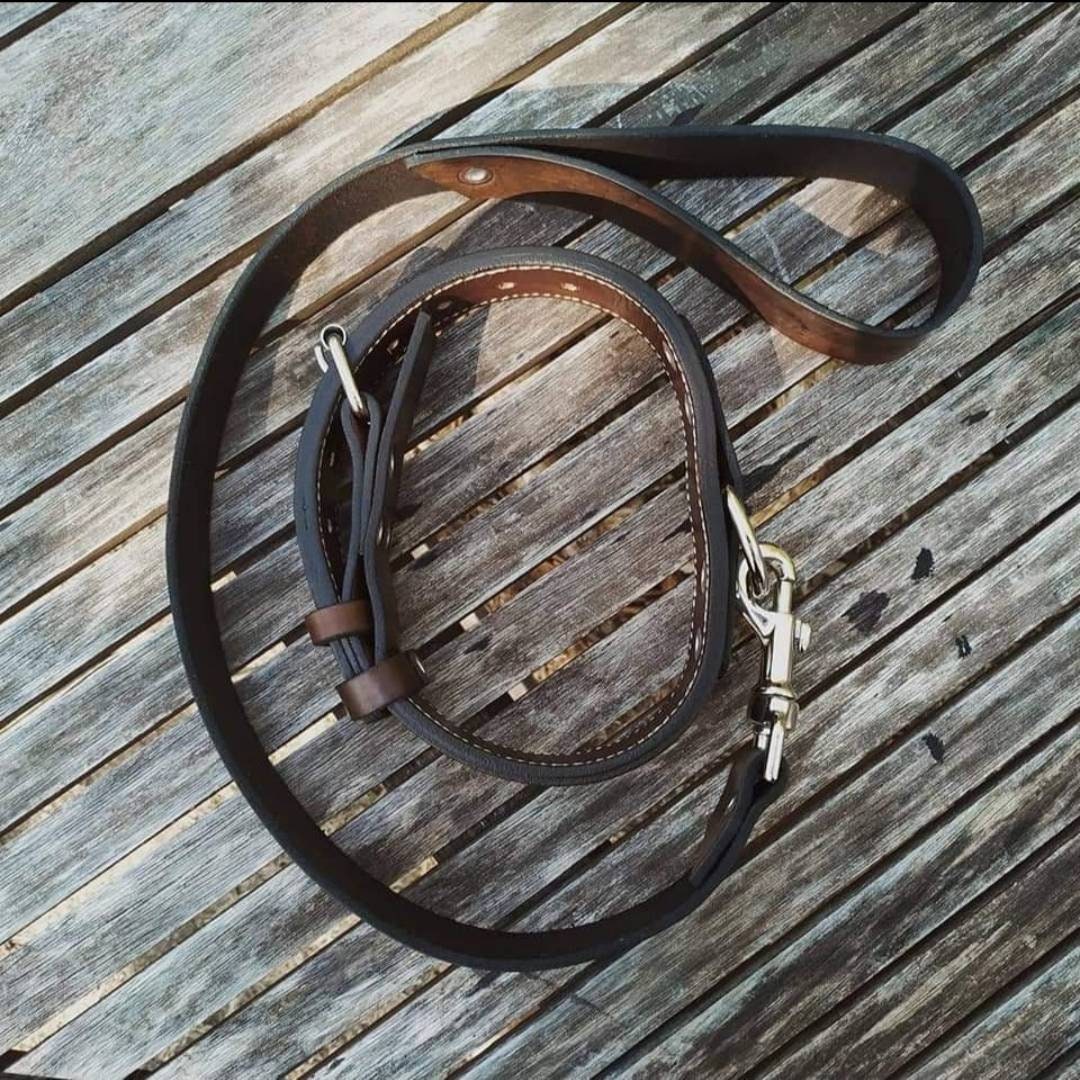 Collier Doublé avec Sa Laisse Courte | Entre 60-100 cm.