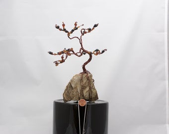 Hand made wire bonsai tree