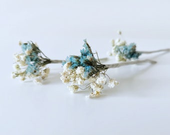 Sea Lavender Flower Hair Pin, Bridal Hair Flowers Pin, Dried Flower Hair Pins, Wedding Hair Pin, Festival Hair Flower, Prom Hair Flowers,