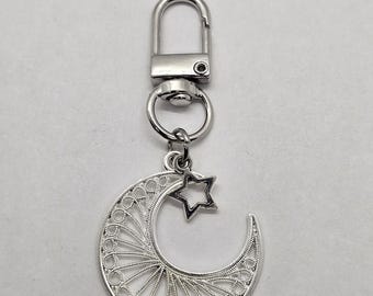 Boho Bronze Bag Charm: Boney Fingers