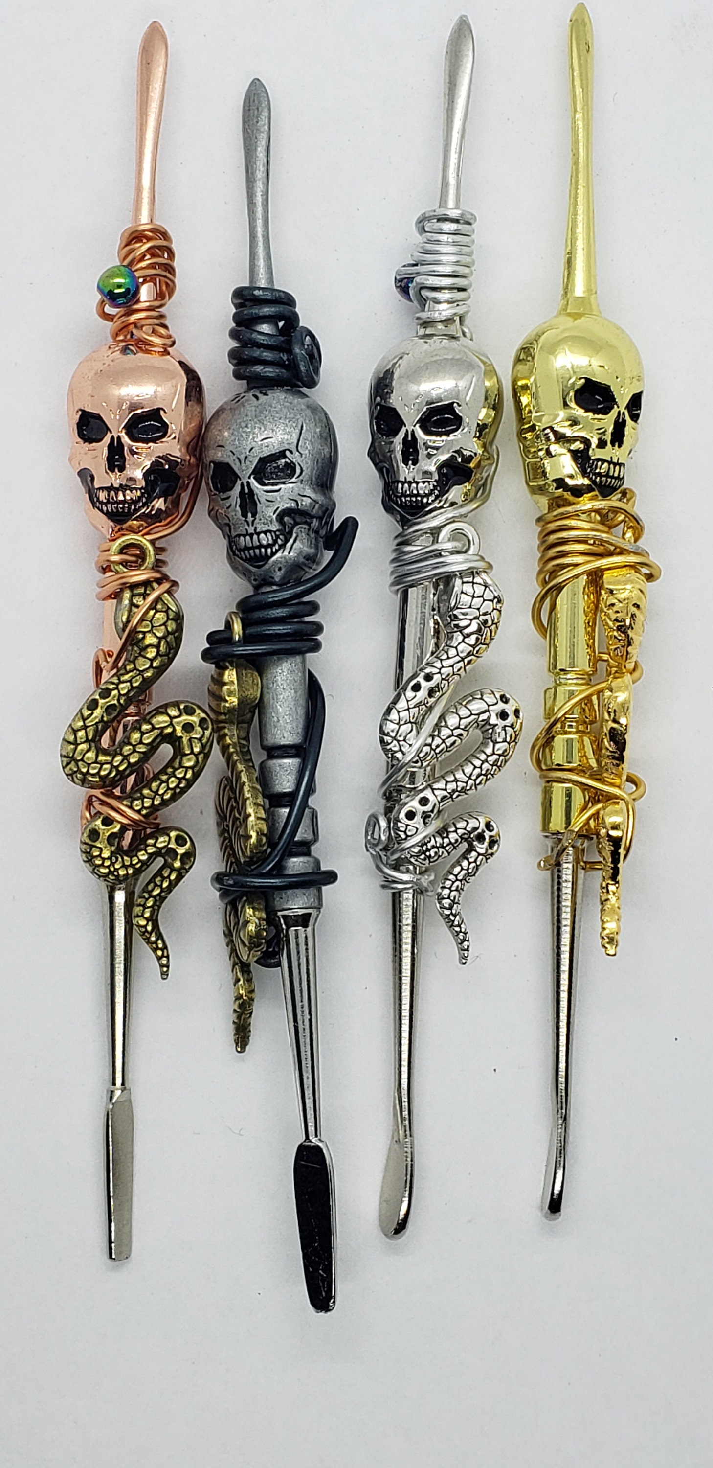 Wax Carving Tools 3 Pieces 2.99 x 0.47 Inch Dab Rigs for Wax Girls Patterns  Dabs Oil Rigs Brass Dab Tools for Wax Small Wax Dabber Clay Sculpting