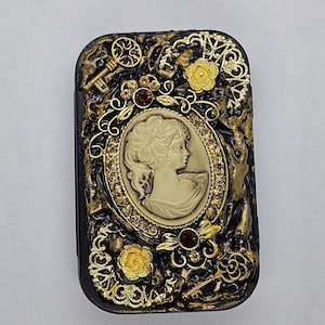 Victorian Lady Trinket Tin |  Trinket Box | Jewelry Box