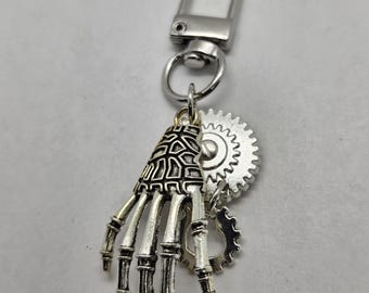 Boho Bronze Bag Charm: Boney Fingers