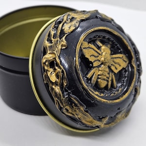 Bee Trinket Tin | Bee Happy Trinket Tin | Trinket Box | Jewelry Box