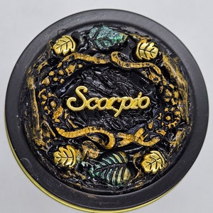 Trinket Tin | Zodiac Sign Trinket Tin | Astrology Sign Trinket Box | Jewelry Box