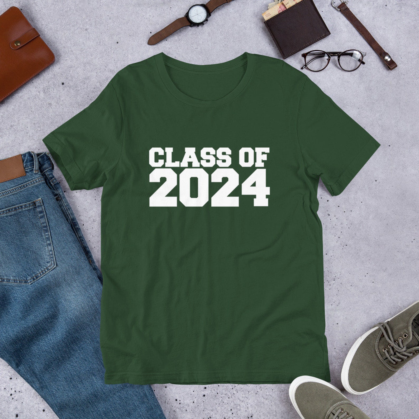 Class of 2024 Tshirt TShirt Several Colors Short Sleeve Etsy