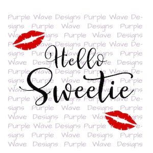 Hello Sweetie - River Song Doctor Who TARDIS cut file quote vector digital download svg png dxf t-shirt mug wall art Dr Whovian Melody Kiss