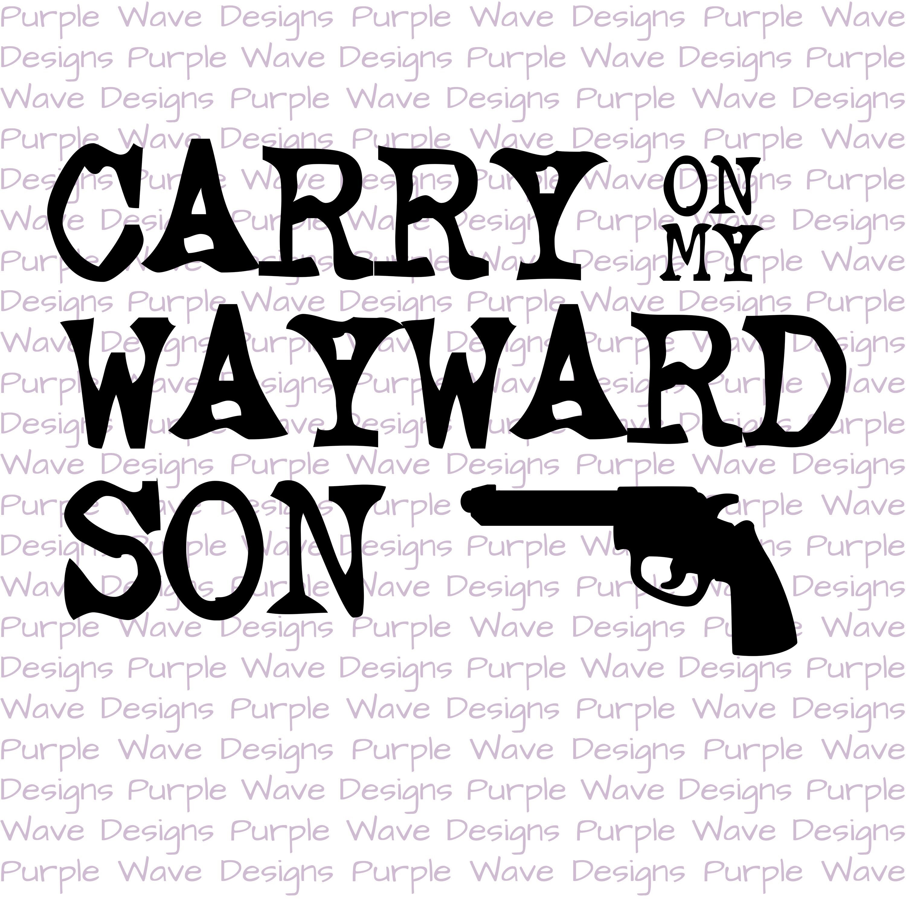 Carry on Wayward Son Guitar Shaped SVGPNG and JPEG File -  Israel