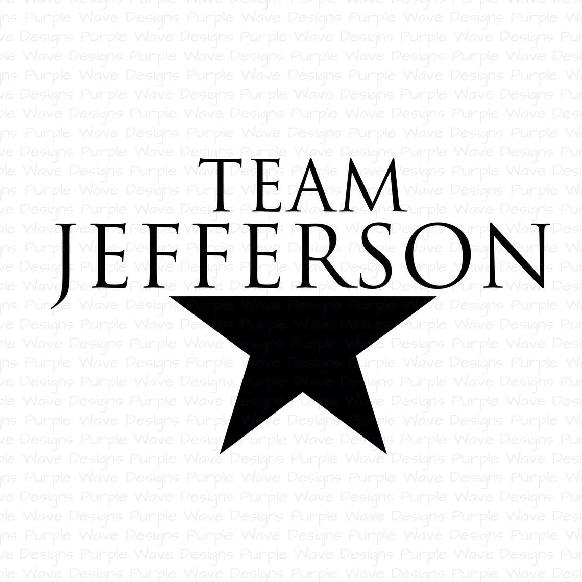 Team Jefferson Design Cut Vector Svg Sticker Tshirt Mug Silhouette