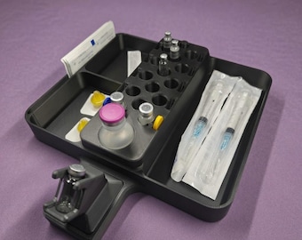 Reconstitution Station (Tray Only)| Peptide and Insulin Reconstitution Organiser | Holds 3ml & 10ml Vials, Pen, Syringes, Cartridges |