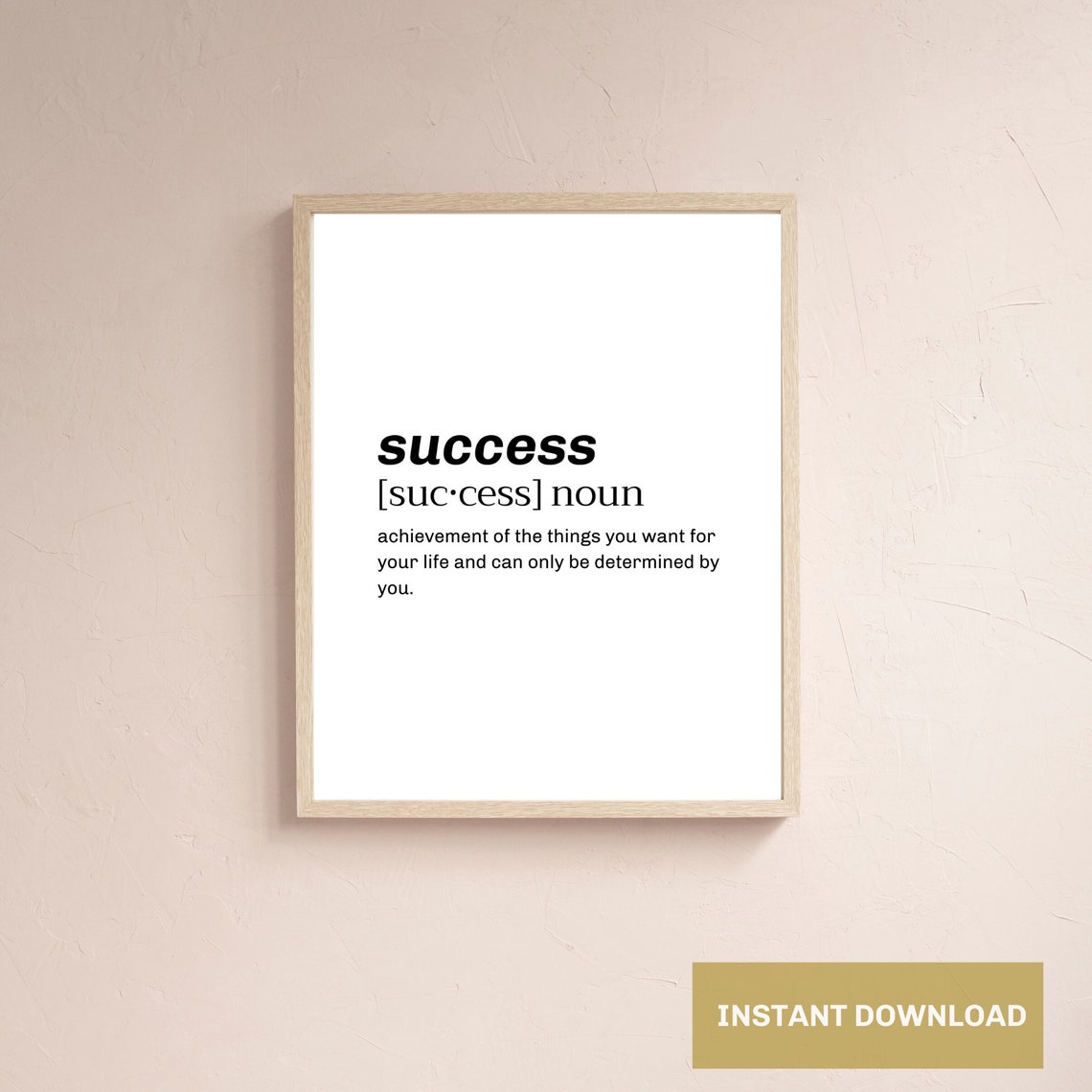 Definition Wandkunst Erfolg Definition druckbare | Etsy