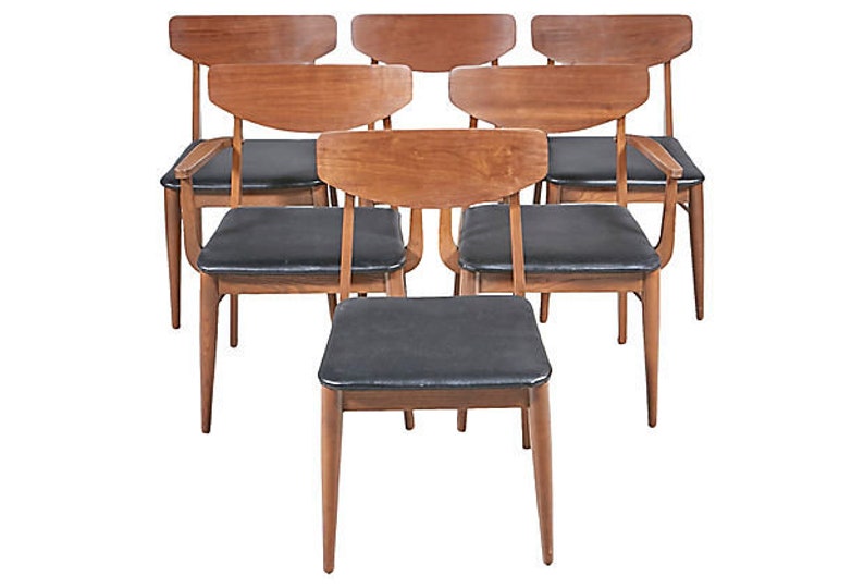 1960s Stanley Furniture Dining Chairs Set Of 6