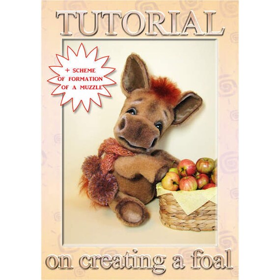 Smiling kitten pattern in teddy style 9.45 inches Instant Download! PDF Sewing pattern