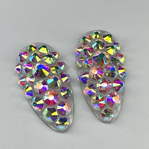 Accent Crystal Press On Nails | 2 Tips