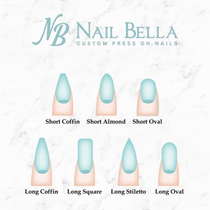 Robbin Egg Custom Press on Nails Custom Length and Custom Shape Spring Reusable Nails Durable Fake Nails False Nails Glue On Nails image 7