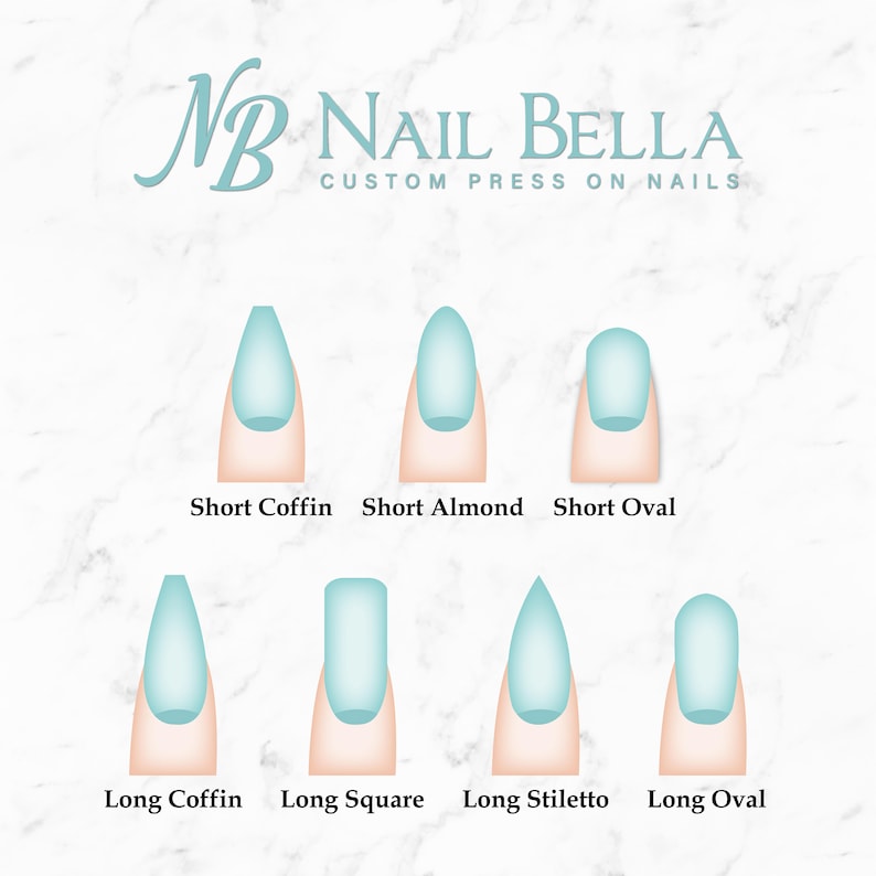 Robbin Egg Custom Press on Nails Custom Length and Custom Shape Spring Reusable Nails Durable Fake Nails False Nails Glue On Nails image 7