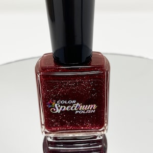 Holographic Nail Polish / Cruelty Free Vegan / Custom Handmade Polish / Indie Nail Polish / Red Nail Polish / Red Nail Lacquer