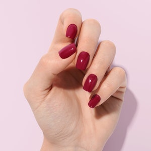 Unhas postiças vermelhas | Unhas postiças vermelhas | Unhas postiças personalizadas e reutilizáveis | Unhas postiças | Unhas compridas | Unhas coladas