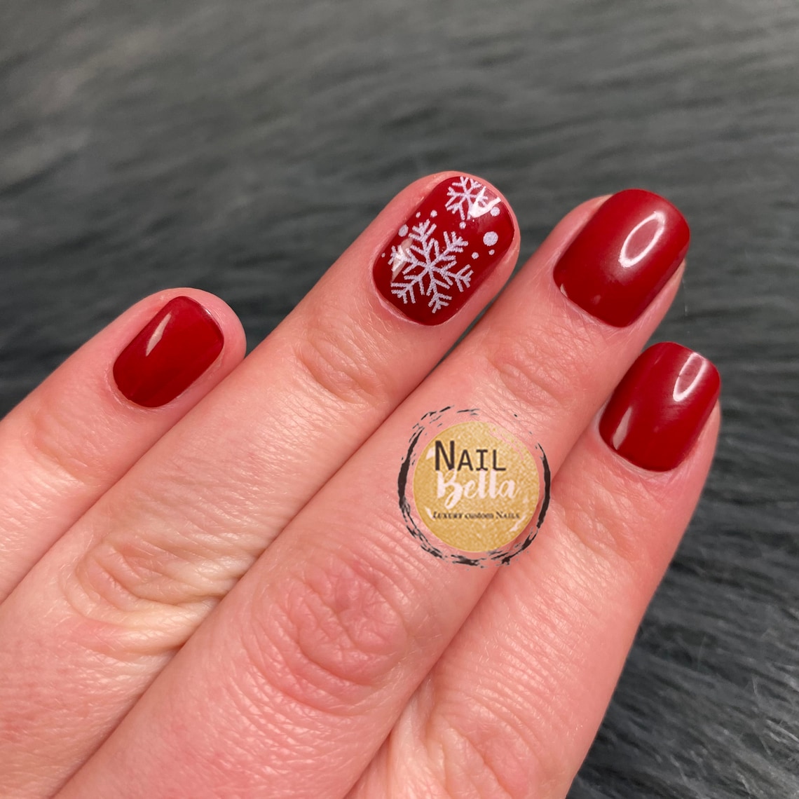 Press on nails Short press on nails Red Plaid Press on | Etsy