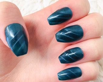 Galaxy Cat Eye-pers op nagels | Op maat, reflecterend