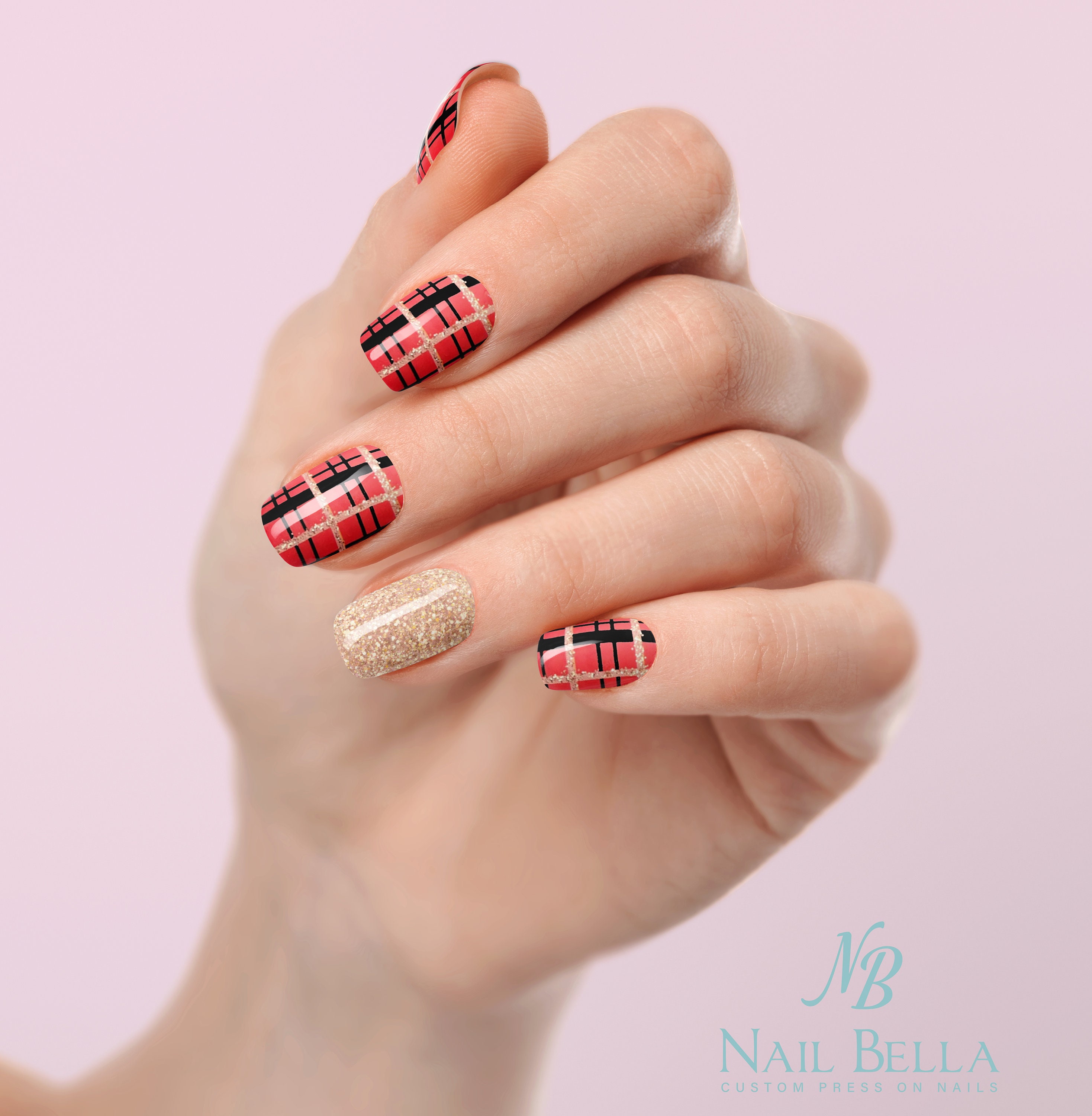 Plaid Nail Wraps / Nail Strips / Nail Art / Nail Polish - Etsy Plaid Nail Wraps / Nail Strips / Nail Art / Nail Polish - Etsy