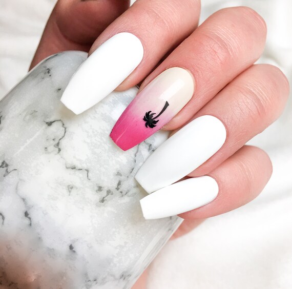 Palm Tree Vacation Nails