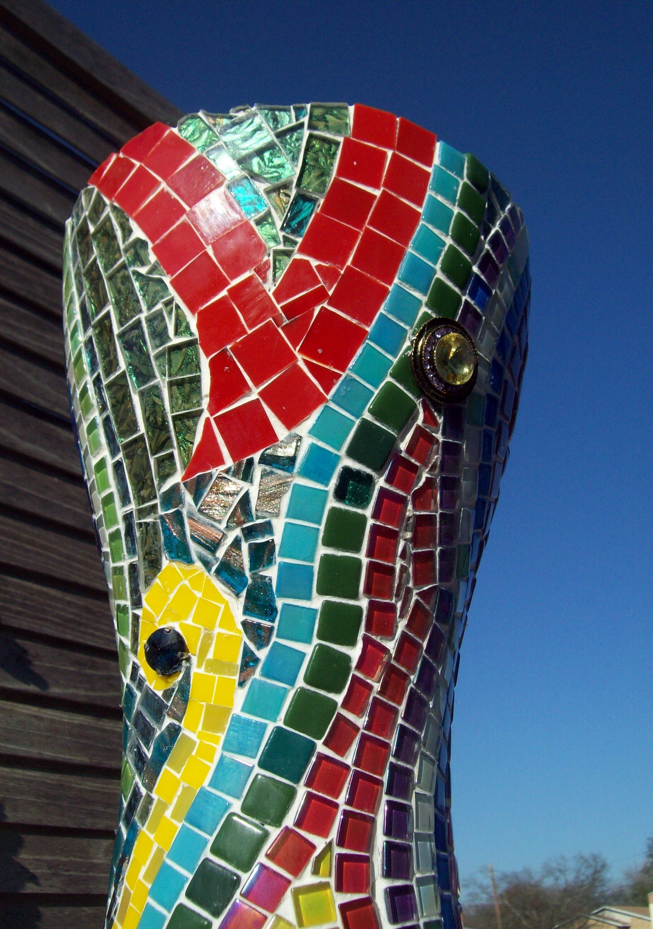 Garden Mosaic Vase Large Vase for Flowers or Plant Abstract Etsy