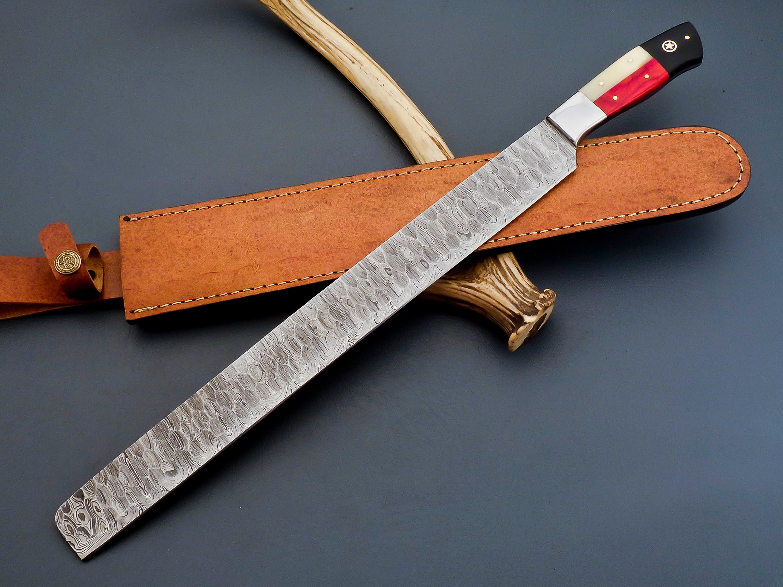 Brisket Knife Long Blade , Sharp Edge for Cutting Steaks , Ribs , BBQ