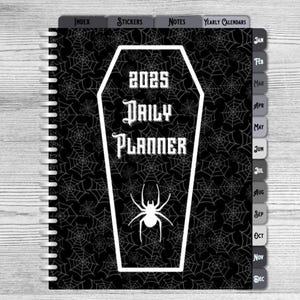 2025 Spider Coffin Gothic Planner | Digital Planner | Daily Planner | 2025 Digital Planner | Planner for Goodnotes, Notability, Etc.