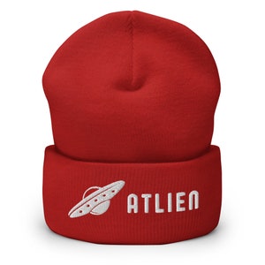 Atlien BEAMIN' Cuffed Beanie | Atlien UFO Beanie | ATL Georgia Hat
