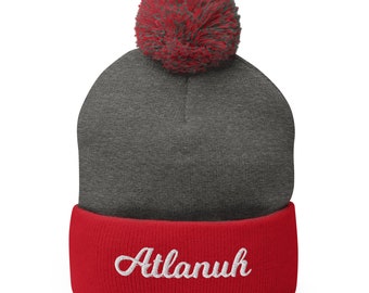 Atlanta Pom Beanie "Atlanuh" – Embroidered ATL Pride