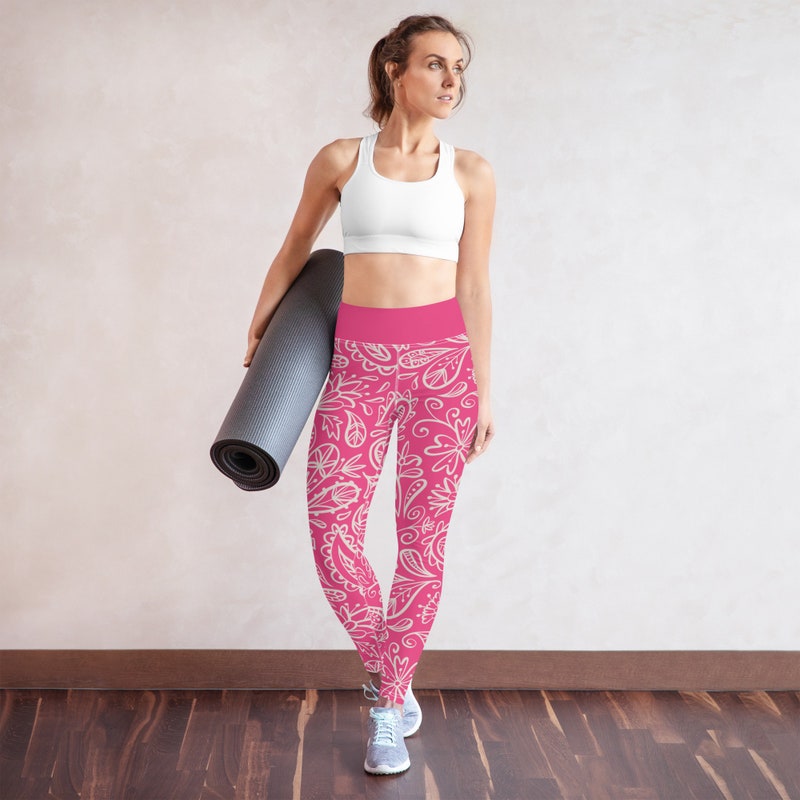 Berry Paisley Leggings