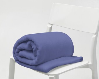 Periwinkle Plush Throw Blanket - Soft Polyester Cozy Blanket (50x60)