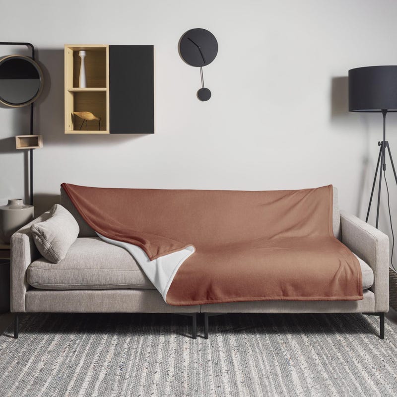 Mocha Mousse Throw Blanket