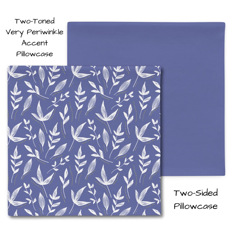 Periwinkle Floral Pillow Sham