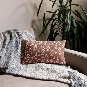 Two-Toned Mocha Mousse Premium Accent Pillow - Inspired by 2025 Color of the Year Mocha Mousse - Soft Brown Throw Pillow