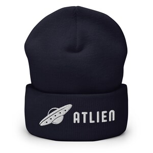 Atlien BEAMIN' Cuffed Beanie | Atlien UFO Beanie | ATL Georgia Hat