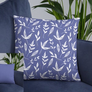 Almohada decorativa de dos tonos Very Periwinkle: inspirada en el color del año 2022 Very Peri: almohada decorativa Periwinkle