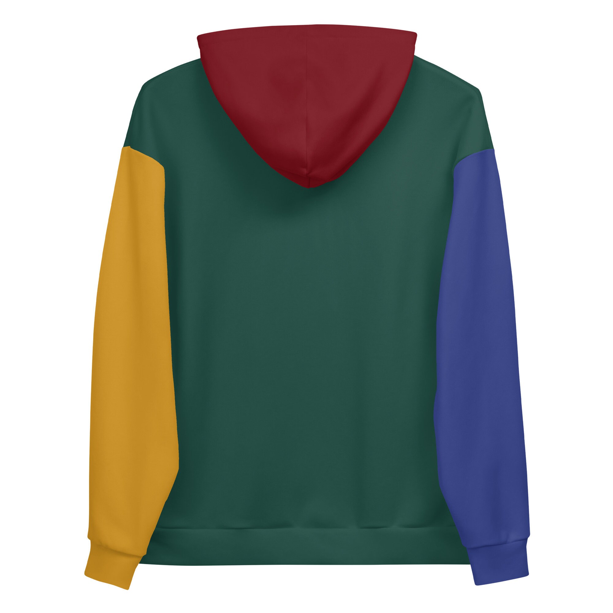 【Raucohouse】Drawing face non-pocket hoodie RYCH | Color Block Hoodie | Unisex Red Green Yellow Blue Cut