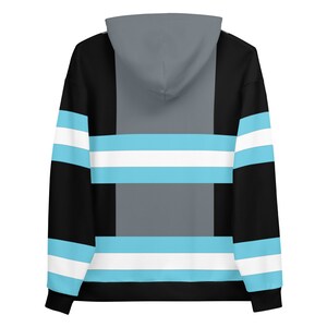 TOKYO BRIGADE | Manga Hoodie | Unisex Cut and Sew | Blue and White Color Block Hoodie | Anime Fans Hoodie | Cosplay Hoodie