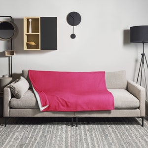 Berry Throw Blanket | Berry Color of the Year 2024 | 50″×60″or 60″×80″