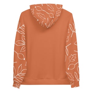 AUTUMN | Color Block Orange Terracotta Unisex Hoodie
